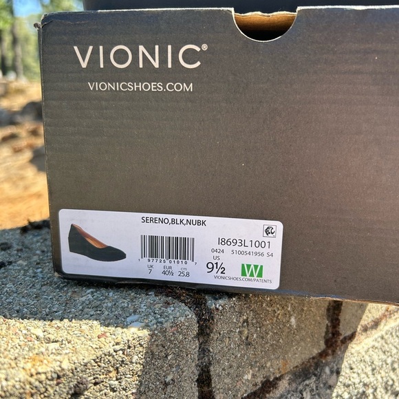 NIB Vionic Sereno Womens Sz 9.5 Black Platform Wedge Suede Pumps (READ) Comfort - Picture 2 of 11